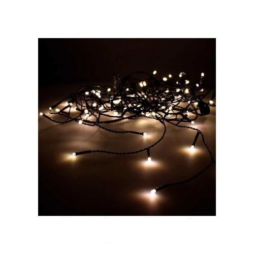 Cortina Easy-Connect Branco Quente 10 Tiras 100 Leds Ip44 30v Total 1,8w 2x1m Edm
