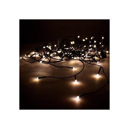 Cortina Easy-Connect Branco Quente 12 Filas 40 Leds Ip44 30v Total 0,72w 2x0,5m Edm