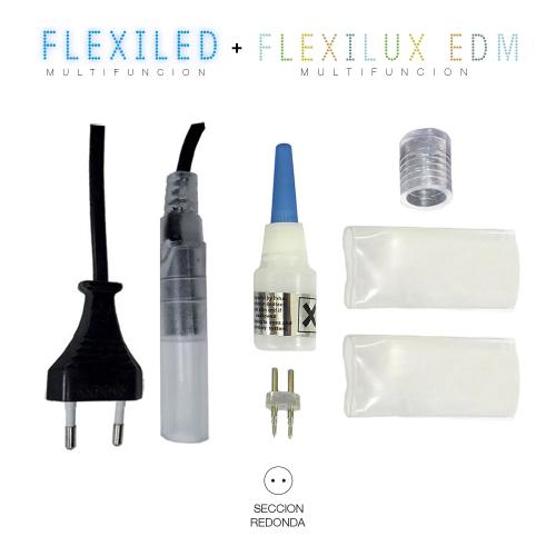 Alimentador-Conetor para Tubo Flexilux 2 Vias Edm