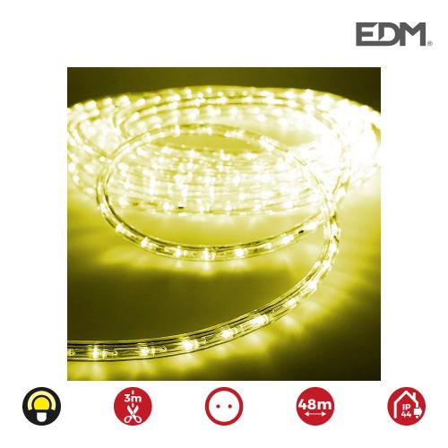 Mangueira Led Flexiled Amarelo 36 Leds/m 2 Vias