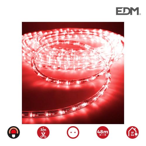 Mangueira Led Flexiled Vermelho 36 Leds/m 2 Vias