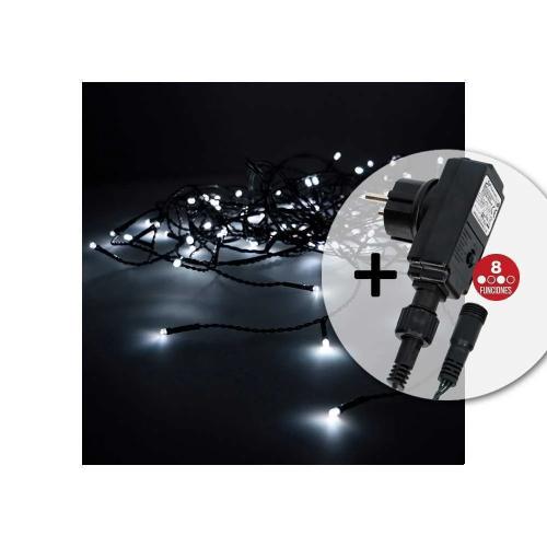 Cortina com Programador Easy-Connect Branco Frio 10 Faixas 100 Leds Ip44 2x1m Edm