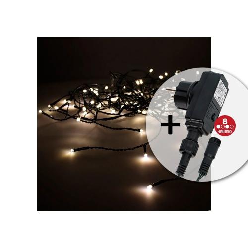 Cortina Com Programador Easy-connect Branco Quente