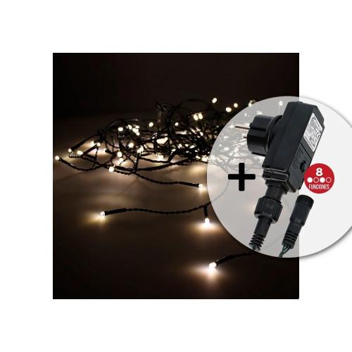 Cortina Com Programador Easy-connect Branco Quente