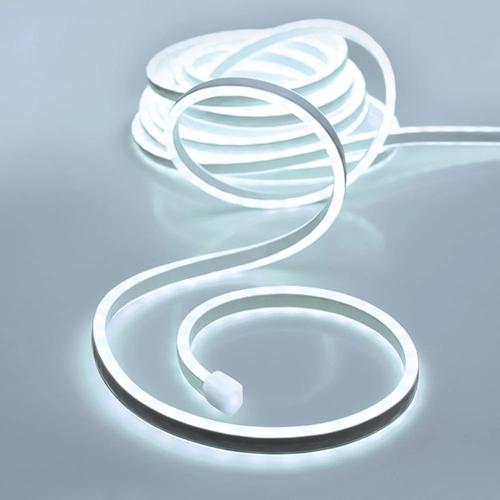 Kit Tubo Neon Branco Frio 120 Leds a Pilhas 1m