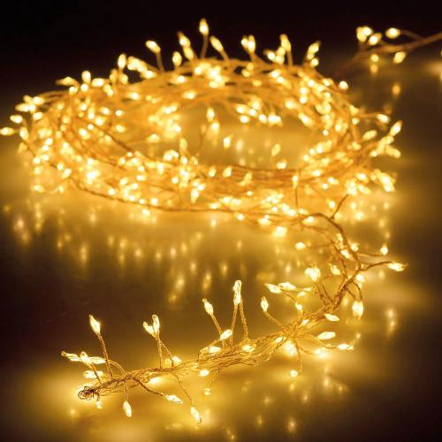 Grinalda Tipo Espinho Branco Quente 100 Leds 1m