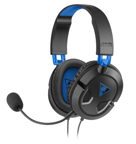 Auscultadores Headset Gaming Recon 50p C/ Microfone Preto/Azul - Turtle Beach