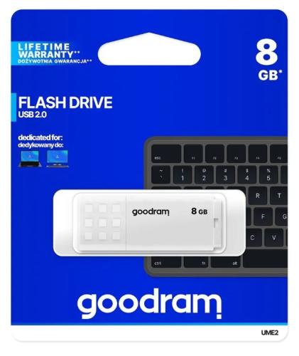 Pen Drive Usb 2.0 8gb Ume2 (Blanco) - Goodram