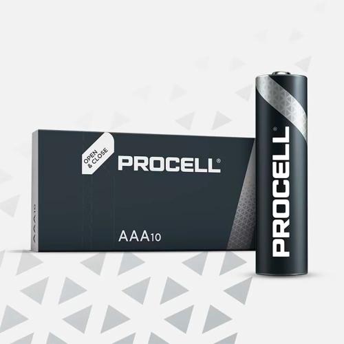Pilha Alcalina Procell Lr03/AAA 1.5v 10x Industrial Duracell