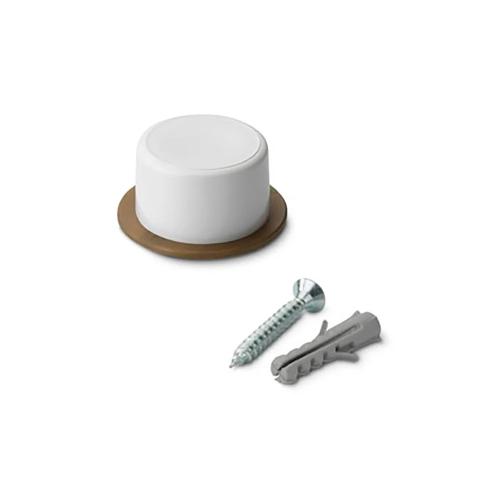 2 Batentes De Porta Com Parafusos Branco