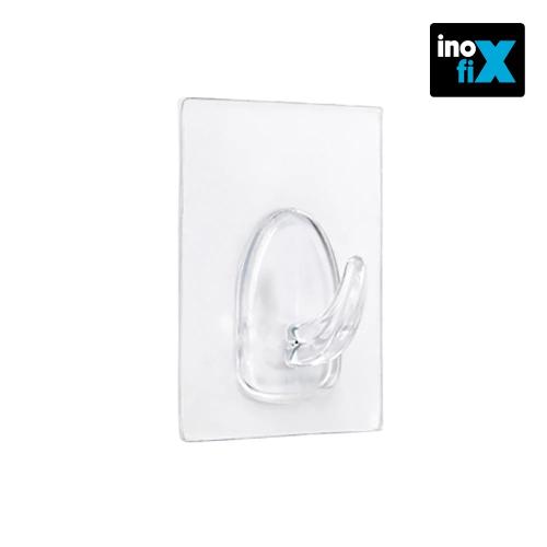 Cabide Aderente Reutilizavel 60x47mm Transparente.