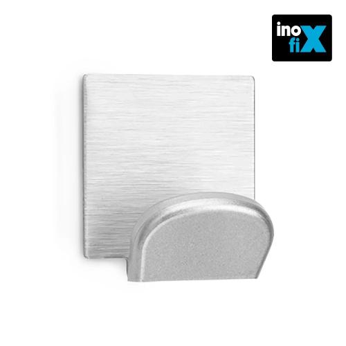 Cabide Adesivo Cromado com Base Inox (Blister 2 U.