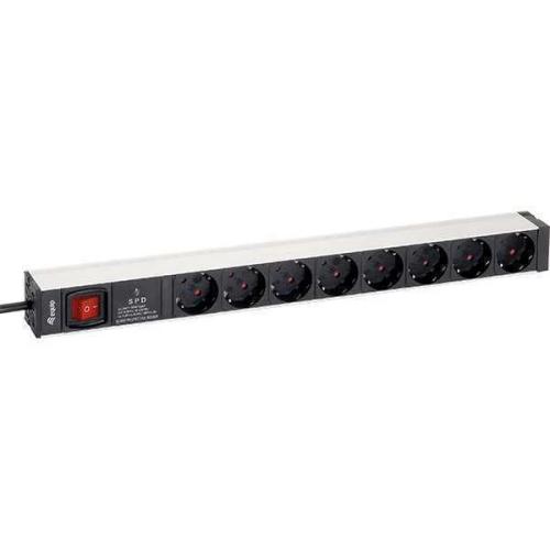 Equip Regua Tomadas 19" 7xschuko C/ Inte. e Prot..