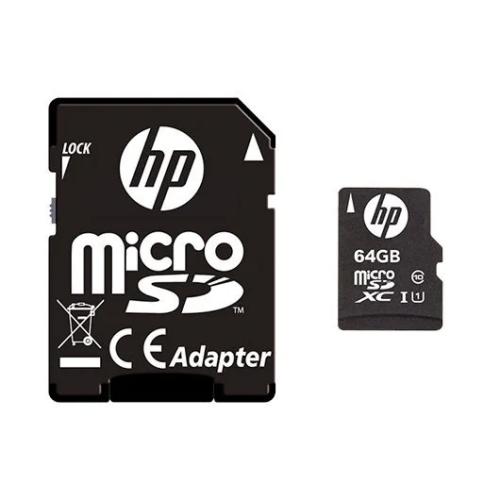 Cartão de Memória Micro Sd com Adaptador Hp Sdu64gbxc10hp-Ef 64gb