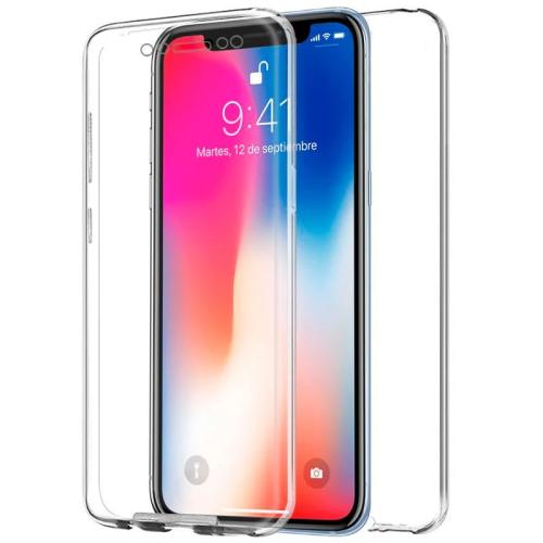 Capa de Silicone 3d para iPhone X / iPhone Xs (Frente e Verso Transparentes)