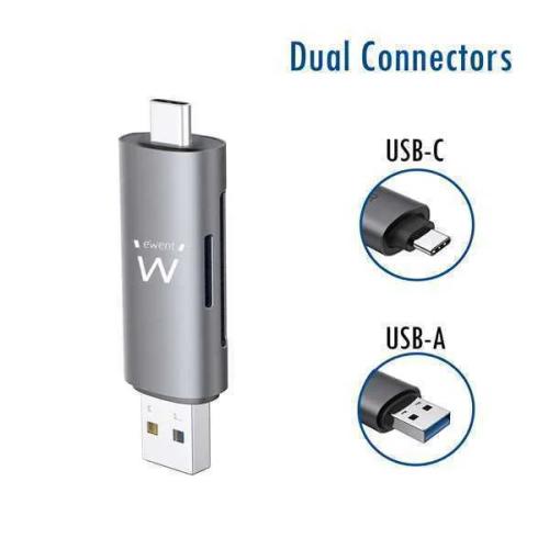 Ewent Lector De Tarjetas Usb 3.0 Tipo C/ Tipo A (.