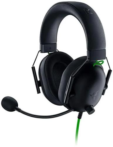 Headset Gaming Blackshark V2 C/ Fios Preto, Verde - Razer