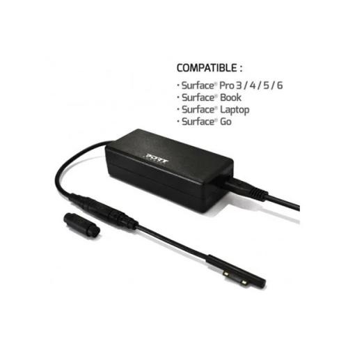 Carregador Universal Port Designs 60w For Microsoft Surface Eu Plug