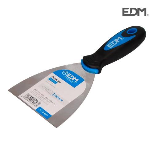 Espátula Profissional Alça de Borracha 100mm Edm