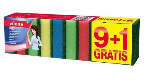 Sponge Scourer Vileda Rainbow 10 Pcs