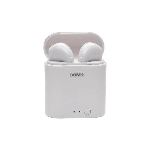 Auriculares Bluetooth com Microfone Denver Electronics Twe-36mk3 400 Mah Branco