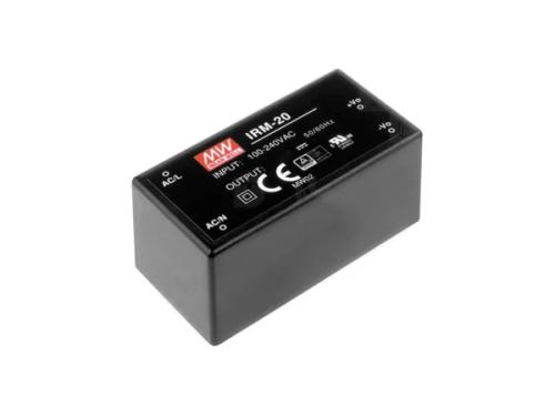 Mean Well - Saída Simples em Cápsula 20 W - 12 V
