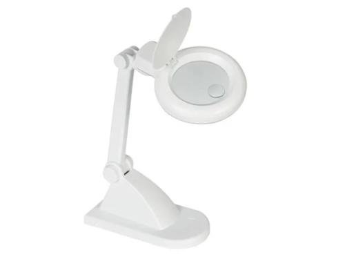 Candeeiro de Secretária com Lupa de 3 Dioptrias - 12w - Branca