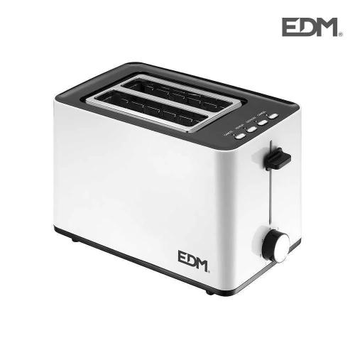 Torradeira Edm Ranhura Dupla 850w Branca