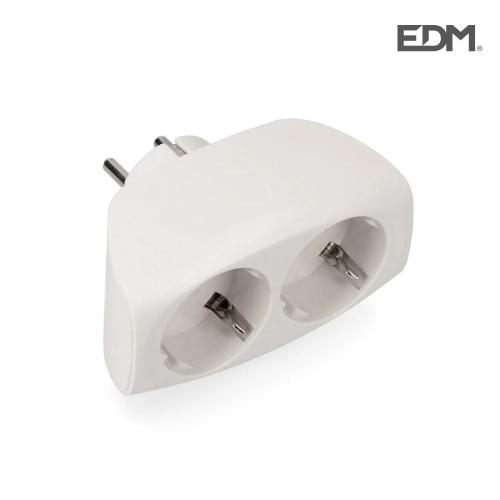 Ficha Schuko Femea Dupla 2.400w