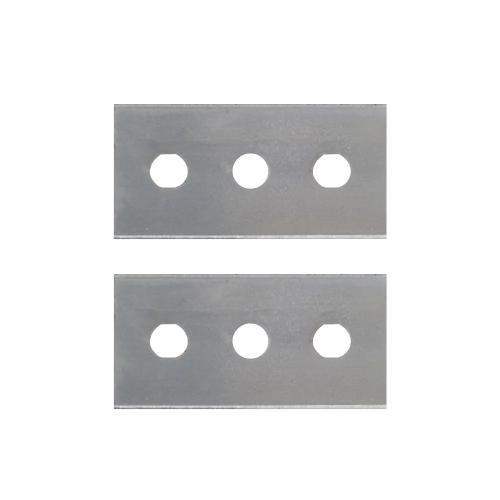 Jogo 2 Laminas De Aço Inox Para Raspadores