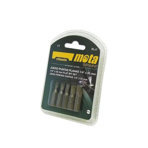 Conjunto De Pontas Fenda 1 4 -5 Peças X 25 Mm Blj1