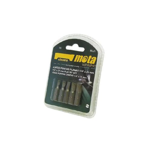 Conjunto De Pontas Fendas 1/4 5 Piezas X 50mm Blj2