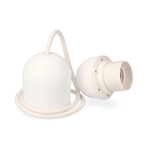 Cabo Suspenso Branco 80 Cm Casquilho E-27