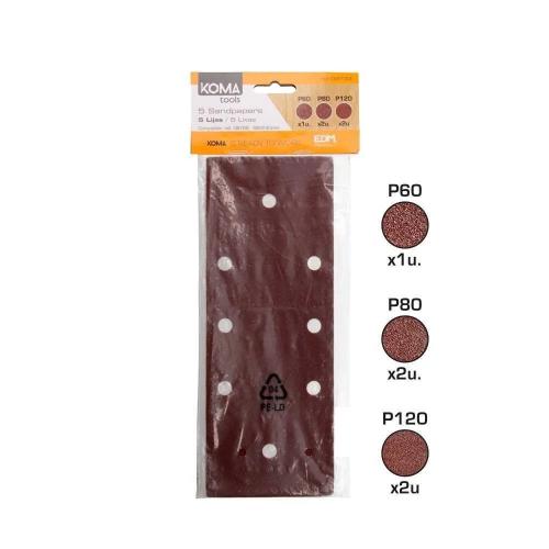 Set 5 Folhas de Lixa para 08706