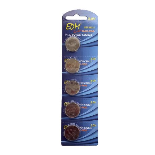 Pilha Litio Botão Long Life Cr2025 3v Edm
