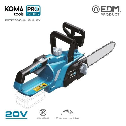 Motosserra 20v (Sem Bateria e Carregador) 63x23,2cm 98db Koma Tools Pro Series Battery