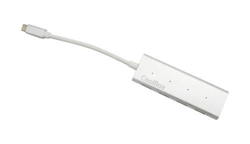 Coolbox HUB USB 2.0 com 4 Portas USB Branca