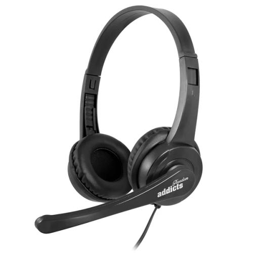 Auscultadores Usb Com Microfone Preto Ngs