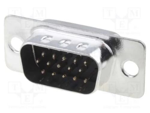 Conector de Metal Macho Vga de Alta Densidad D-Sub