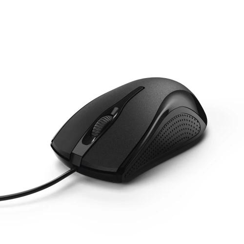 Rato Hama Com Fios 3- Botões Mc-200 Preto