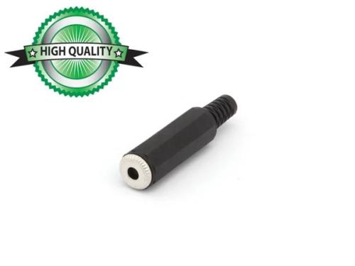 Conector Femenino de 3,5 Mm Jack - Negro - Estéreo