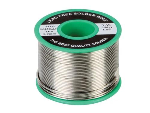 Lead-Free Solder Sn 99.3% - Cu 0.7% 1mm 250g