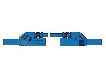 Contact Protected Injection-Moulded Measuring Lead 4mm 25cm / Blue (Mlb-Sh/Ws 25/1)