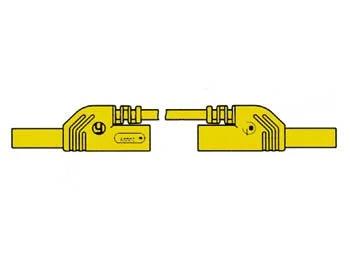 Contact Protected Injection-Moulded Measuring Lead 4mm 25cm / Yellow (Mlb-Sh/Ws 25/1)