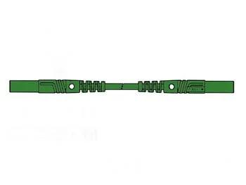 Contact Protected Injection-Moulded Measuring Lead 4mm 100cm / Green (Mlb/Gg-Sh 100/1)