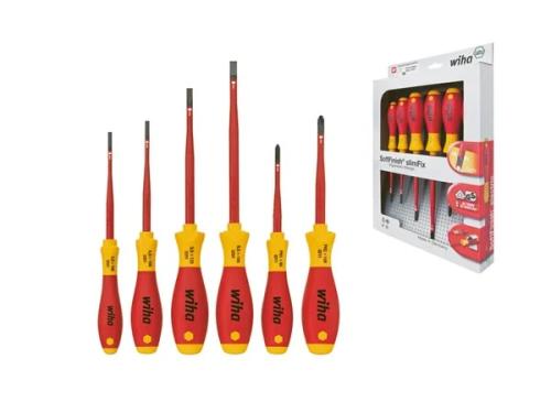 Conjunto Chave de Fenda Wiha Softfinish Elétr