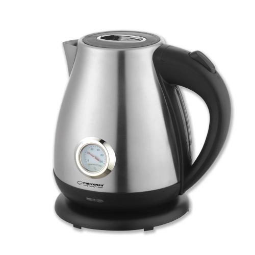 Esperanza Electric Kettle With Thermometer Thames 1.7 L Inox