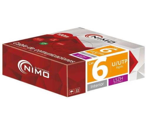 Cable para Datos Utp Cat.6 Rígido Interior Lszh, .