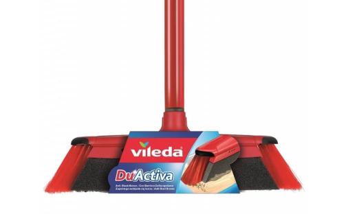 Vileda 143703 Broom Indoor Black Gray Red Soft .