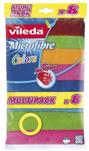Cleaning Cloth Vileda Microfibre Colors 8 Pcs